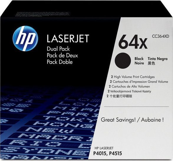 HP 64X Original Multipack Toner schwarz High Yield 2Stueck