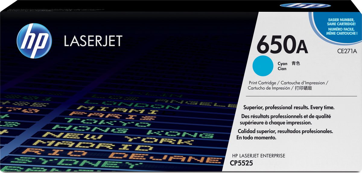 HP 650A Original Toner hellblau